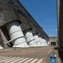 At the entry level, the 10m diameter pipes that take water to the turbines.